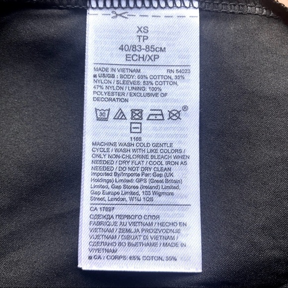 NWT Banana Republic Women’s Black Blouse Size XS - Picture 7 of 7